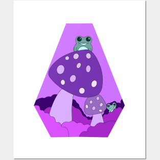 Purple Frog Posters and Art